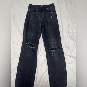 Fashion Nova Distressed Black Jeans